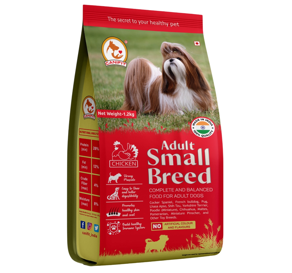 CANIFIT ADULT SMALL BREED FOOD (CHICKEN)