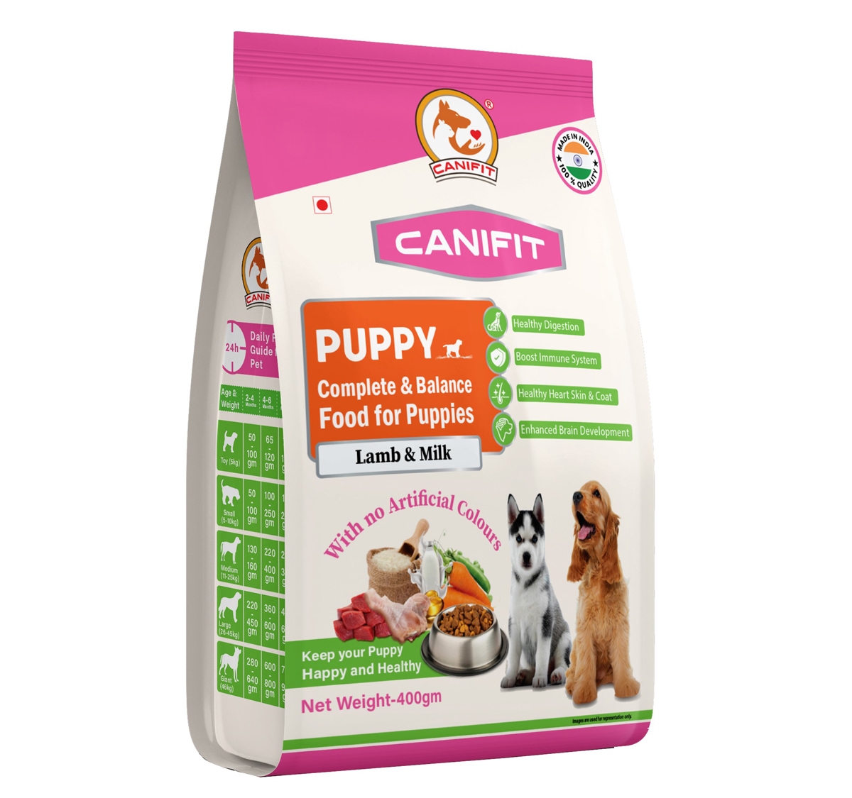 CANIFIT PUPPY FOOD (LAMB & MILK)